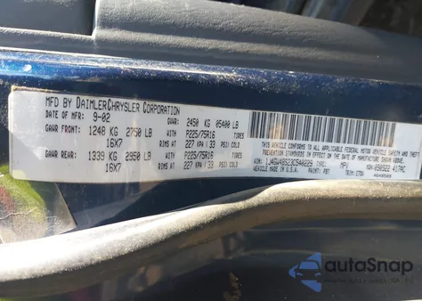 2003 Jeep Grand Cherokee Laredo из США, поврежденный, VIN 1J4GW48S23C540229